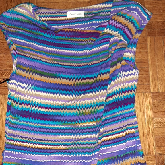 Calvin klein women dress size 2 multicolored - Picture 6 of 8